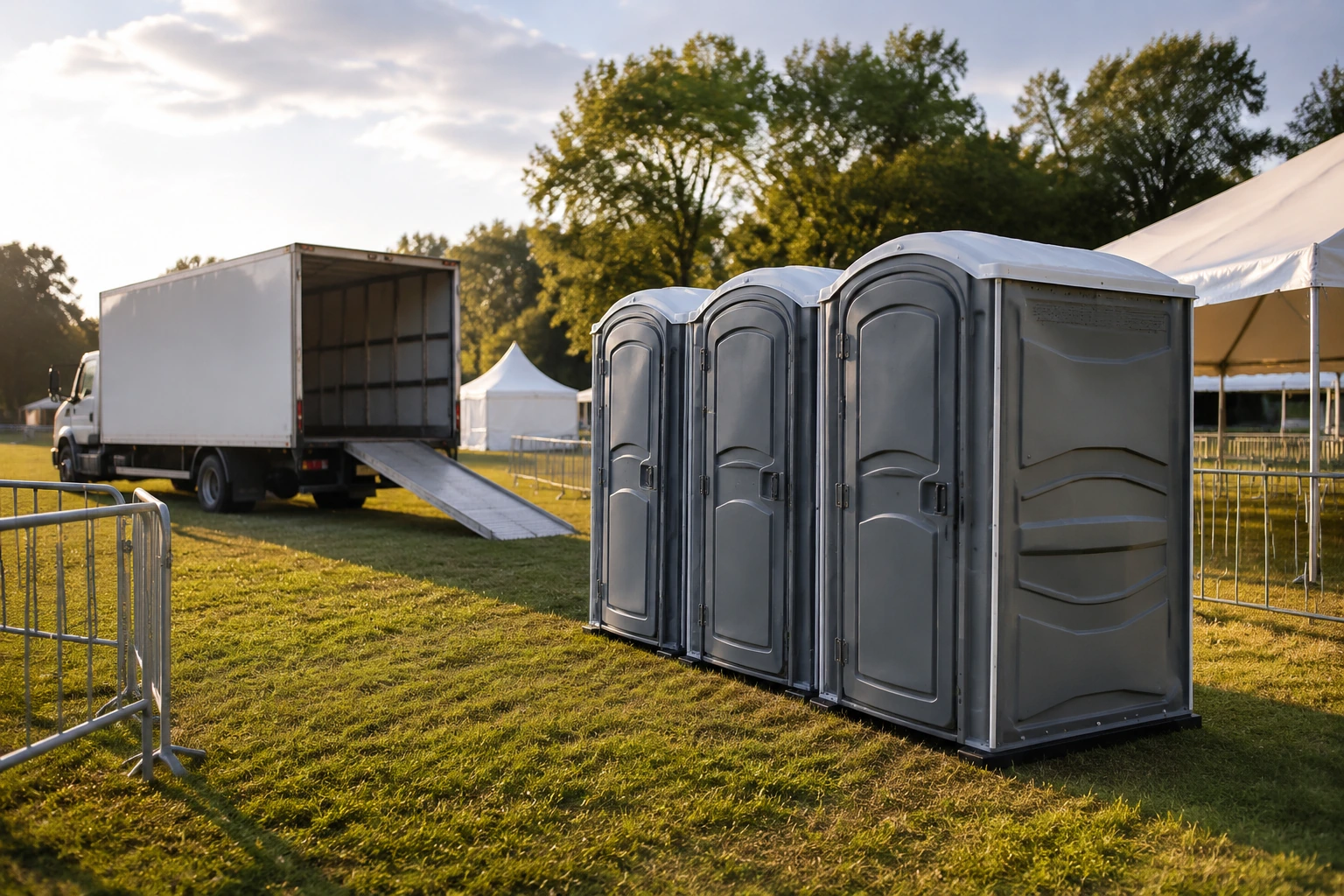 Portable restroom rental planning for Forney, TX